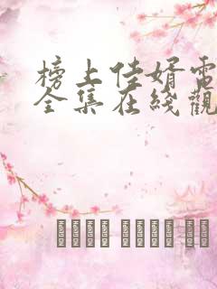 榜上佳婿电视剧全集在线观看免费