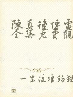 陈真后传电视剧全集免费观看高清