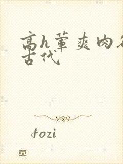 高h荤爽肉欲文古代