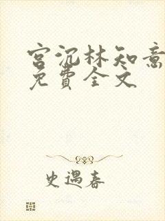 宫沉林知意小说免费全文