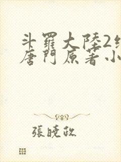 斗罗大陆2绝世唐门原著小说