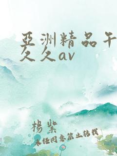 亚洲精品午夜久久久av