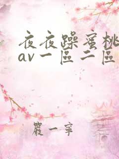 夜夜躁蜜桃婷婷av一区二区三区