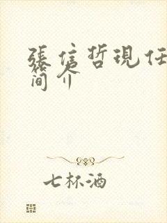 张信哲现任妻子简介