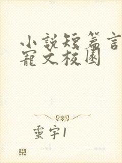 小说短篇言情甜宠文校园