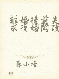 离婚后前夫哭着求复婚阅读