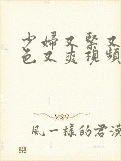 少妇又紧又大又色又爽视频