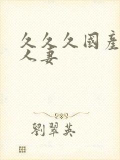 久久久国产精品人妻