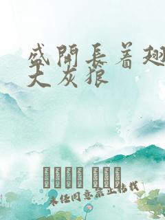 盛开长着翅膀的大灰狼