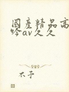 国产精品高潮呻吟av久久