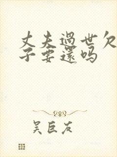 丈夫过世欠债妻子要还吗