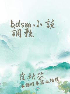 bdsm小说 调教