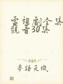 电视剧全集免费观看30集