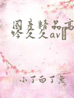 国产精品高潮呻吟久久av