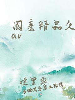 国产精品久久 av