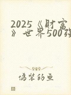 2025《财富》世界500强榜单