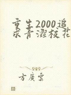 重生2000追求青涩校花同桌开始最新更新章节