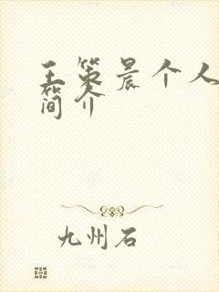 王策晨个人资料简介