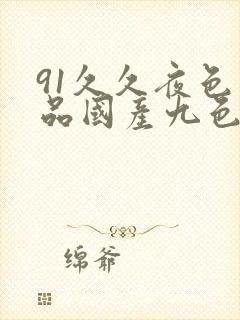 91久久夜色精品国产九色