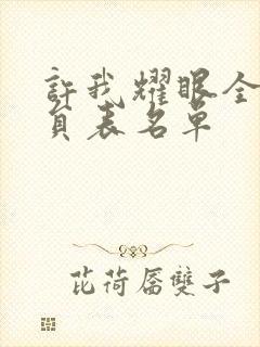 许我耀眼全部演员表名单