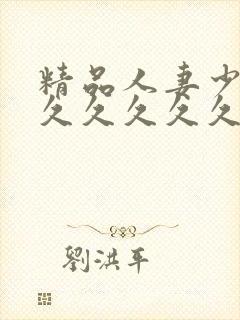 精品人妻少妇久久久久久久