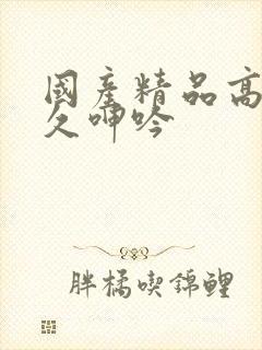 国产精品高潮久久呻吟