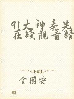 91大神秦先生在线观看精品