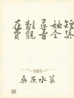 在难寻她短剧免费观看全集