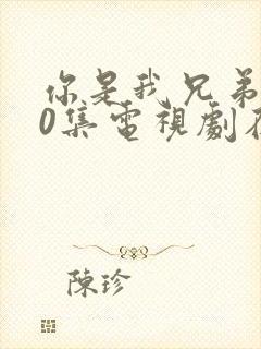 你是我兄弟全40集电视剧在线播放免费