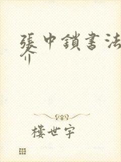 张中锁书法家简介