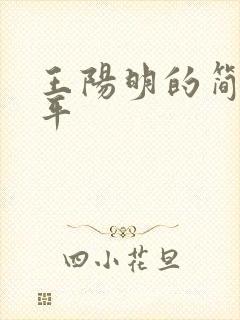 王阳明的简介生平