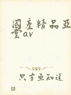 国产精品亚洲天堂av