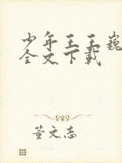 少年王王巍小说全文下载