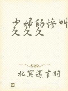 少妇的惨叫高潮久久久