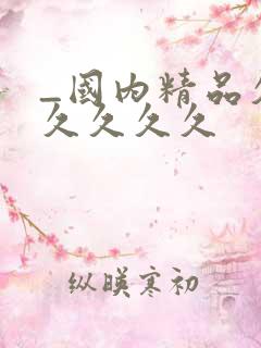 _国内精品久久久久久久