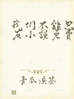 我们不能只是朋友小说免费阅读