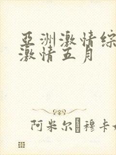 亚洲激情综合网激情五月