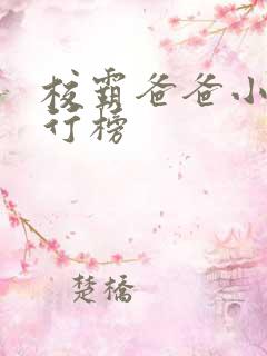 校霸爸爸小说排行榜