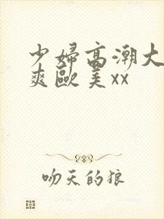 少妇高潮大叫好爽欧美xx