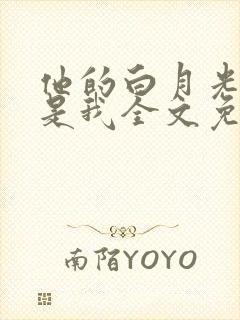 他的白月光竟然是我全文免费阅读