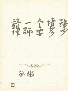 请一个债务纠纷律师要多少钱