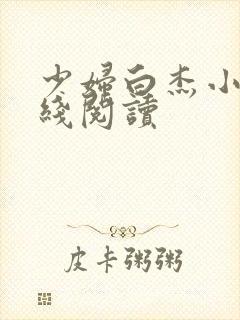 少妇白杰小说在线阅读