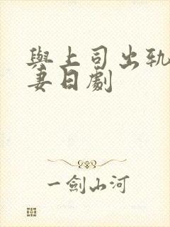 与上司出轨的人妻日剧