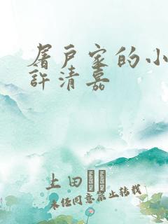 屠户家的小娘子许清嘉