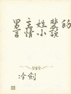 男主姓裴的现代言情小说