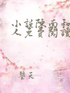 小说陈南和朱可人免费阅读