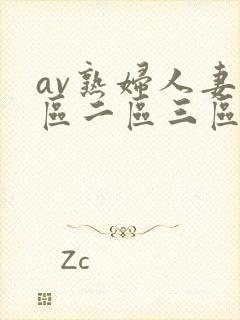 av熟妇人妻一区二区三区