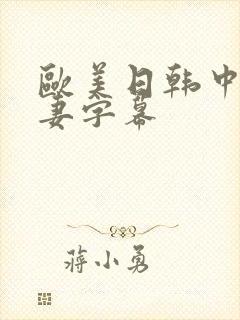 欧美日韩中文人妻字幕