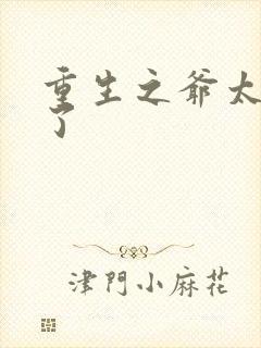 重生之爷太重口了