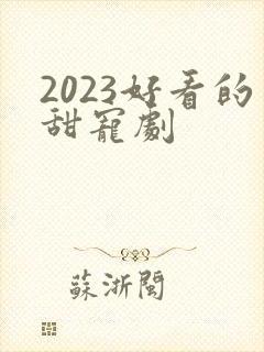 2023好看的甜宠剧
